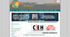 Desktop Screenshot of cybersecurityacademy.com